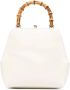 Jil Sander Goji shopper met bamboe handgreep Wit - Thumbnail 1