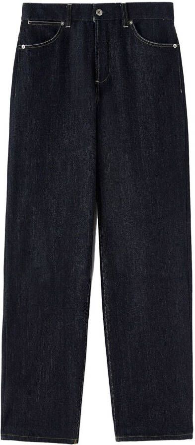 Jil Sander Jeans met contrasterende stiksels Blauw