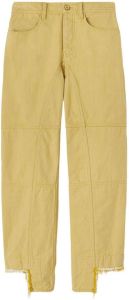 Jil Sander Jeans met franje Geel