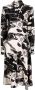 Jil Sander Jurk met bloemenprint Zwart - Thumbnail 1