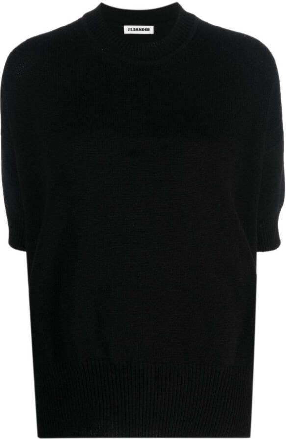 Jil Sander Kasjmier top Zwart