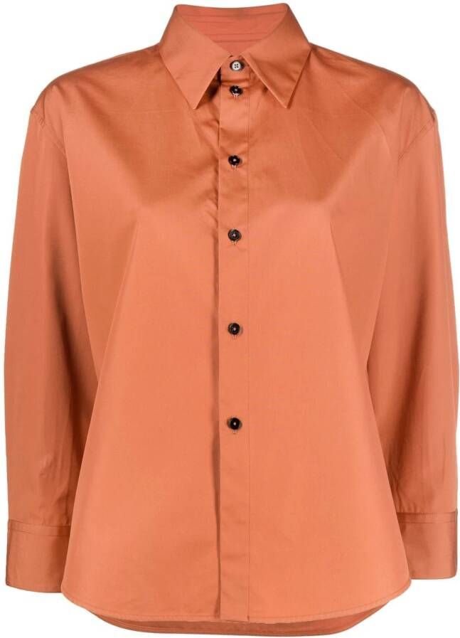 Jil Sander Katoenen blouse Oranje