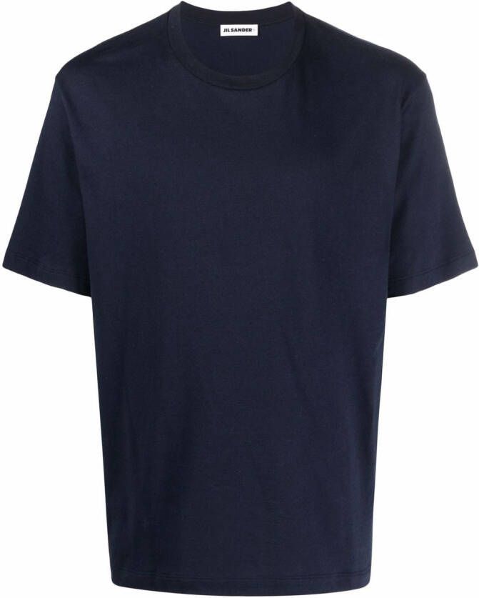 Jil Sander Katoenen T-shirt Blauw