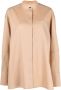 Jil Sander Kraagloze blouse Bruin - Thumbnail 1
