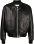 Jil Sander Leren bomberjack Zwart - Thumbnail 1