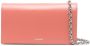 Jil Sander Leren crossbodytas Roze - Thumbnail 1