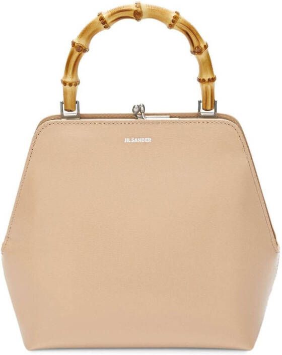 Jil Sander Leren tas Beige