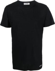 Jil Sander logo-detail short-sleeved T-shirt Zwart