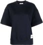 Jil Sander T-shirt met logopatch Blauw - Thumbnail 1