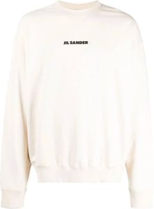 Jil Sander Sweater met logoprint Wit