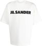 Jil Sander T-shirt met logoprint Wit - Thumbnail 1