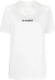 Jil Sander logo-print cotton T-shirt Wit - Thumbnail 1