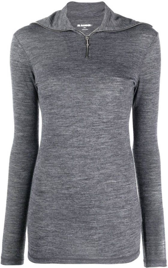 Jil Sander Gebreide top Grijs
