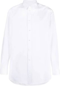 Jil Sander long-sleeve cotton shirt Wit