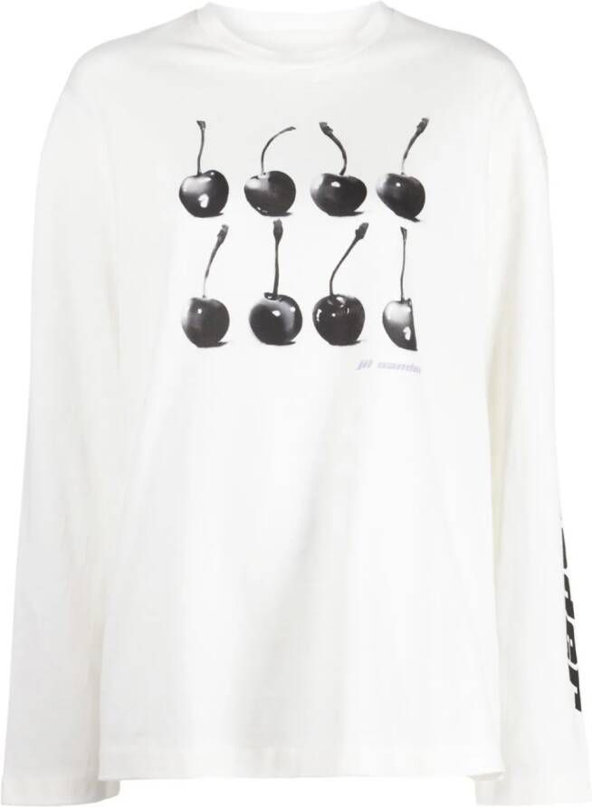 Jil Sander T-shirt met lange mouwen Wit