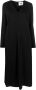 Jil Sander Midi-jurk met lange mouwen Zwart - Thumbnail 1