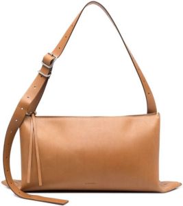 Jil Sander medium Empire leather shoulder bag Bruin