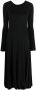 Jil Sander Midi-jurk met open rug Zwart - Thumbnail 1