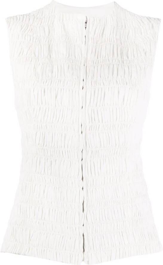 Jil Sander Mouwloze top Wit