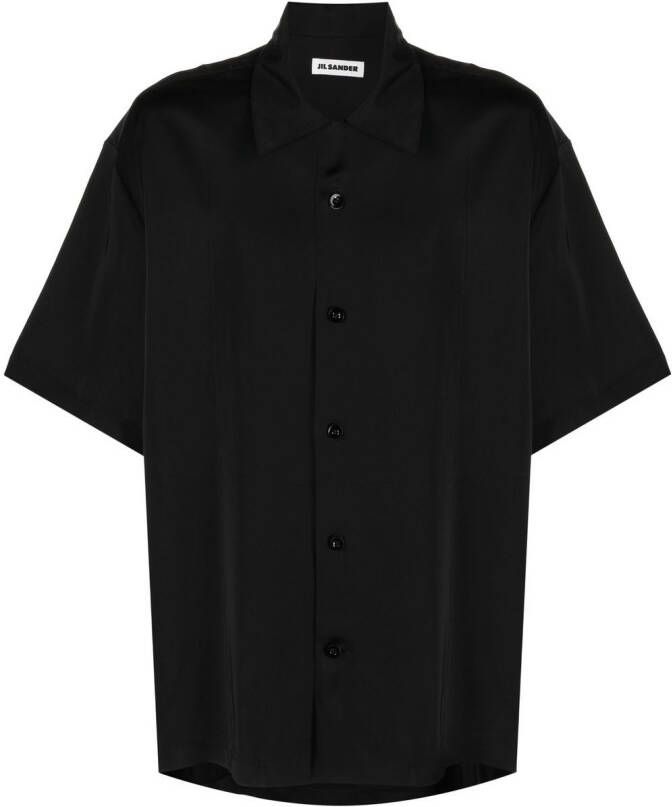 Jil Sander Overhemd met korte mouwen Zwart