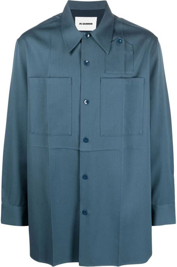 Jil Sander Oversized overhemd Blauw