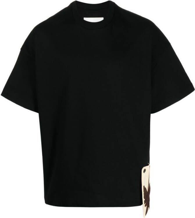Jil Sander T-shirt met patch Zwart