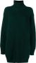 Jil Sander Ribgebreide coltrui Groen - Thumbnail 1