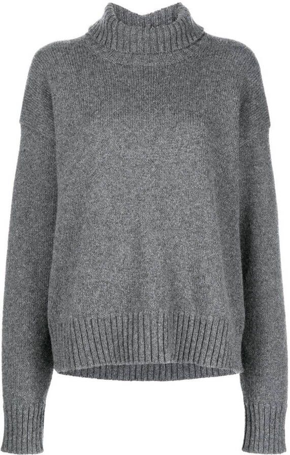 Jil Sander Ruimvallende coltrui Grijs