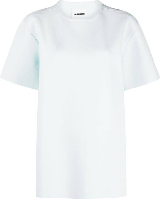 Jil Sander T-shirt met ronde Blauw