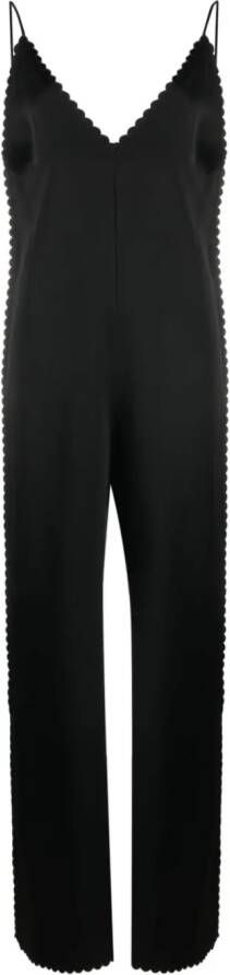 Jil Sander Jumpsuit met gewelfde afwerking Zwart