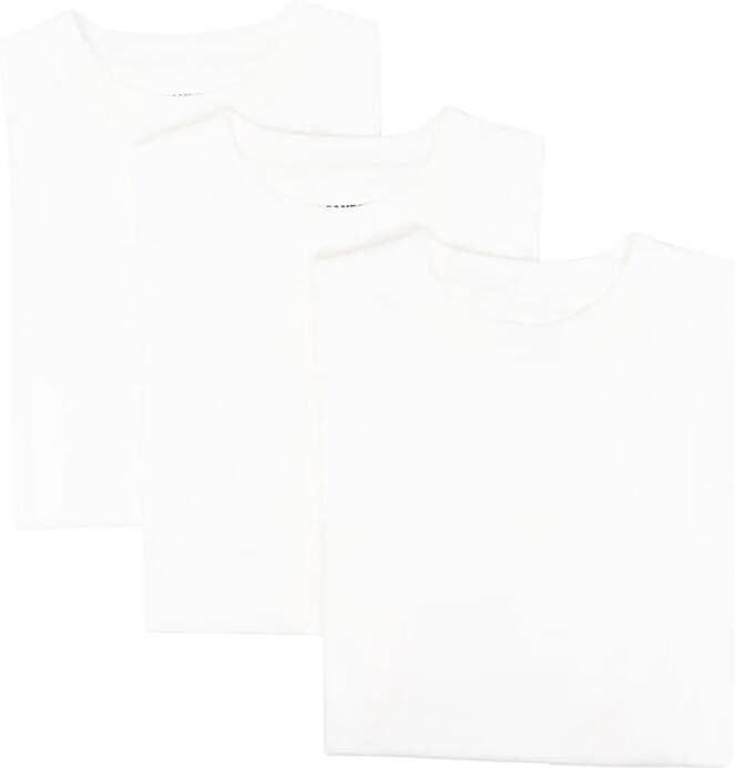 Jil Sander Set van drie T-shirts Wit