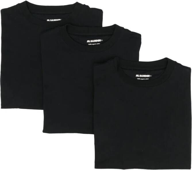 Jil Sander Set van drie T-shirts Zwart
