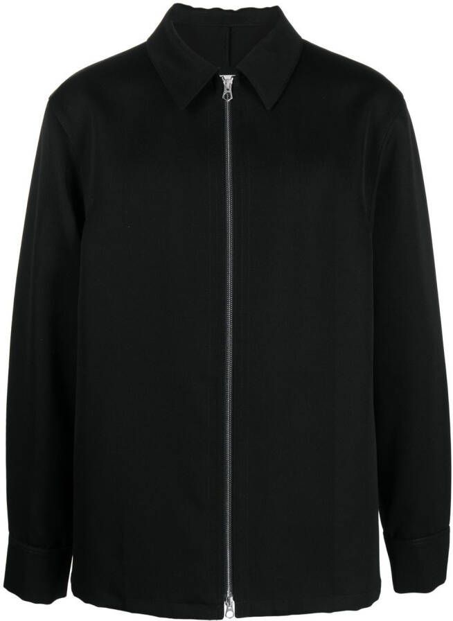 Jil Sander Shirtjack met verlaagde schouders Zwart