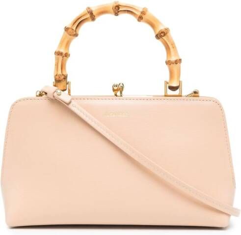 Jil Sander Shopper met bamboe handgreep Roze