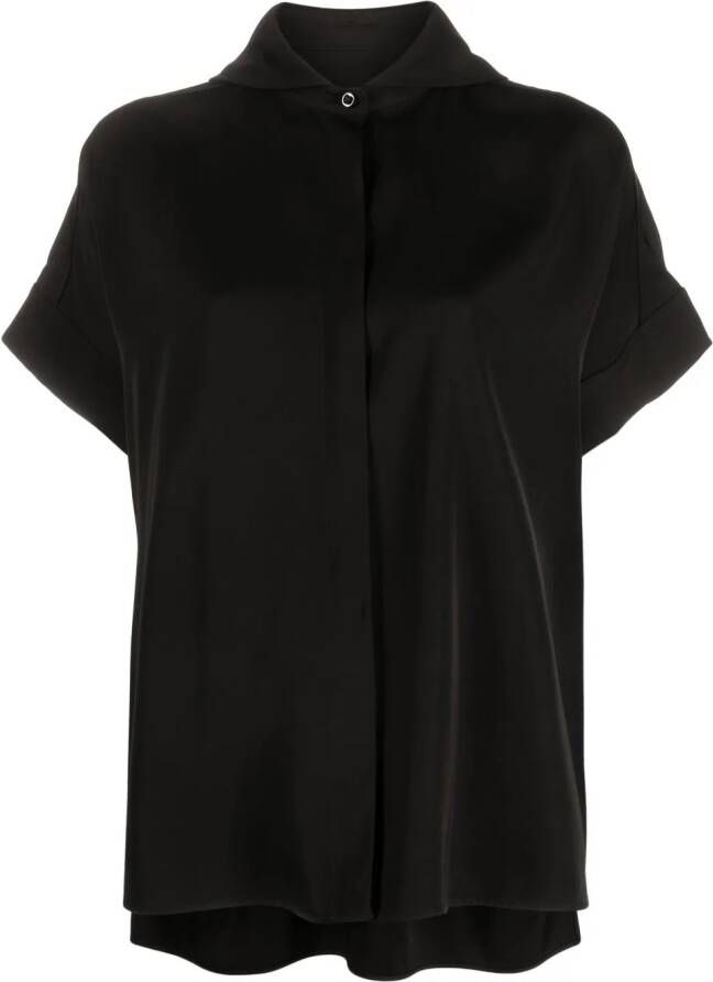 Jil Sander Blouse met korte mouwen Zwart