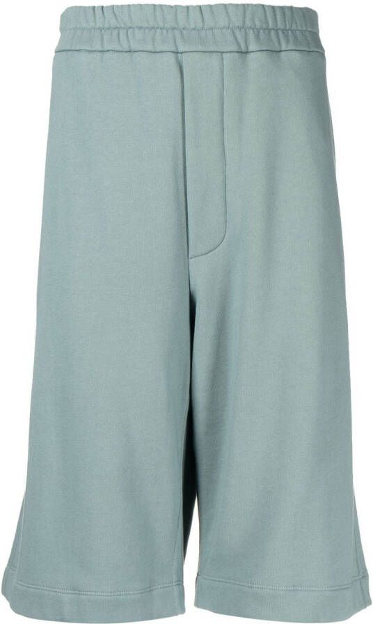Jil Sander Shorts met elastische taille Blauw