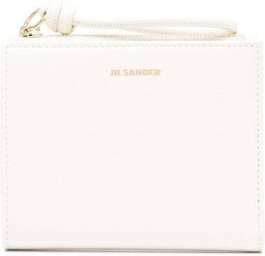Jil Sander Leren portemonnee Beige