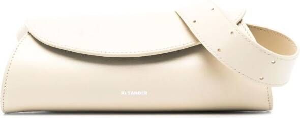 Jil Sander Canollo kleine schoudertas Beige