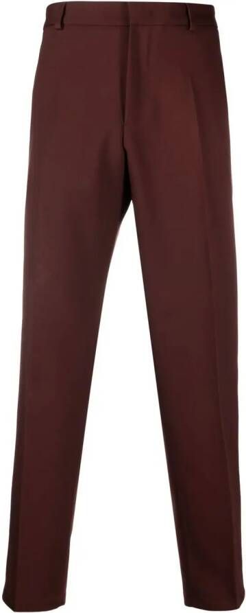 Jil Sander Straight pantalon Bruin