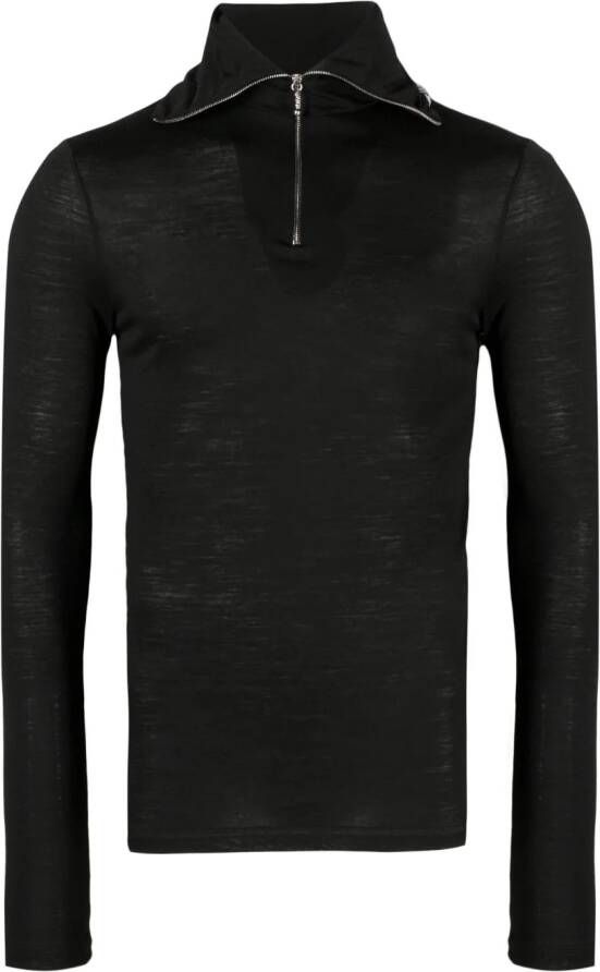 Jil Sander Sweater met logoprint Zwart