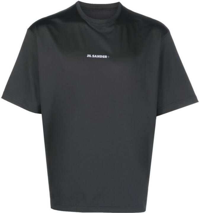 Jil Sander T-shirt met logoprint Zwart