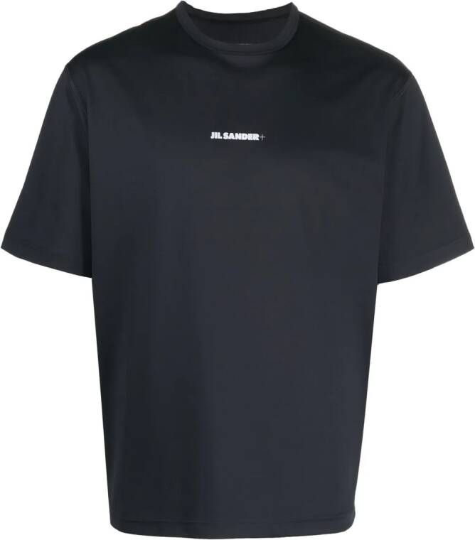 Jil Sander T-shirt met logoprint Zwart