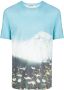 Jil Sander T-shirt met print Blauw - Thumbnail 1