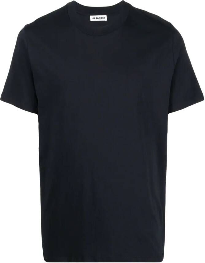 Jil Sander T-shirt met ronde hals Blauw