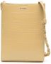 Jil Sander Tangle crossbodytas met krokodillenleer-effect Geel - Thumbnail 1