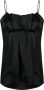 Jil Sander Top met V-rug Zwart - Thumbnail 1