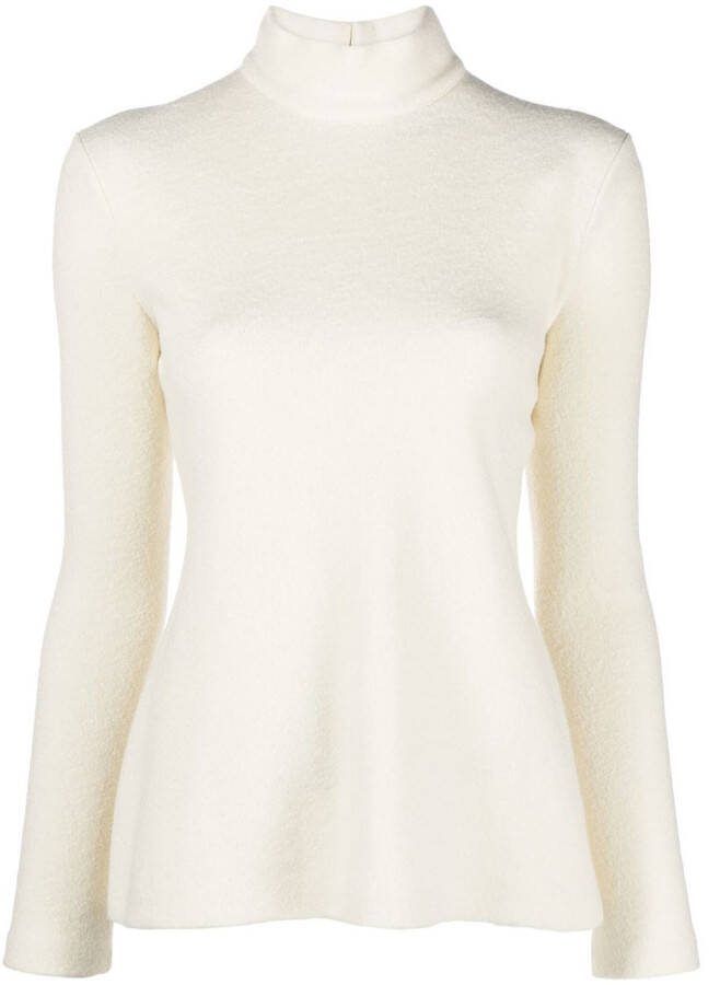 Jil Sander Trui met hoge hals Beige