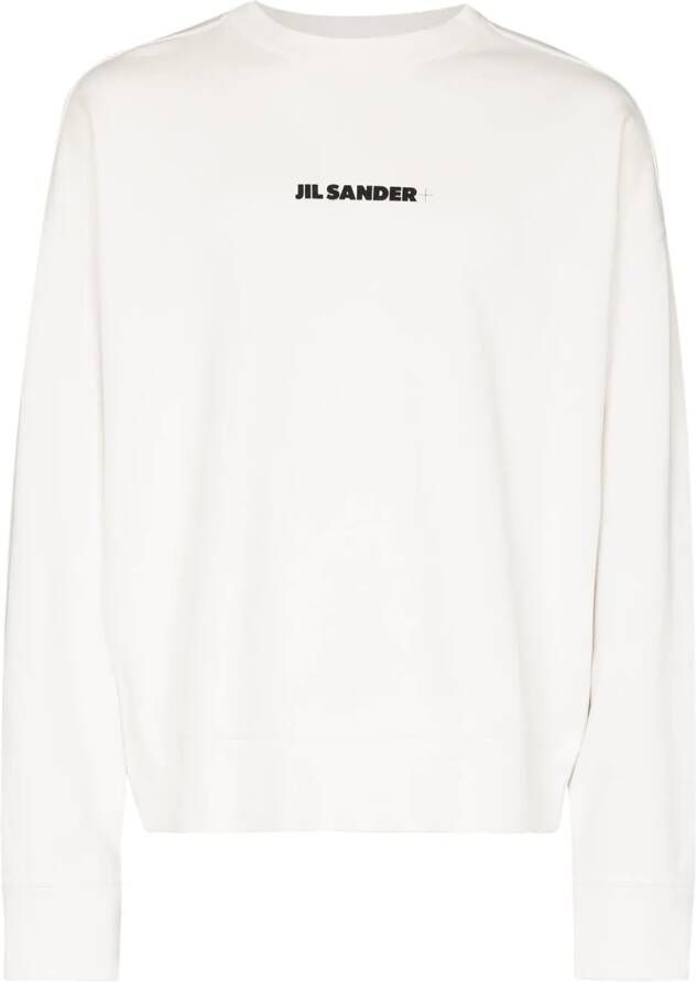 Jil Sander Trui met logoprint Wit
