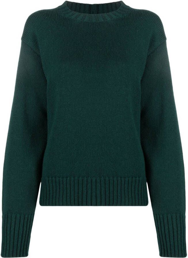 Jil Sander Trui met ronde hals Groen