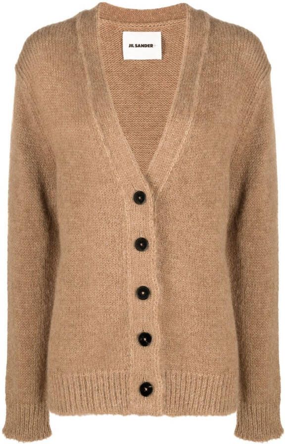 Jil Sander Vest van alpacawol Beige